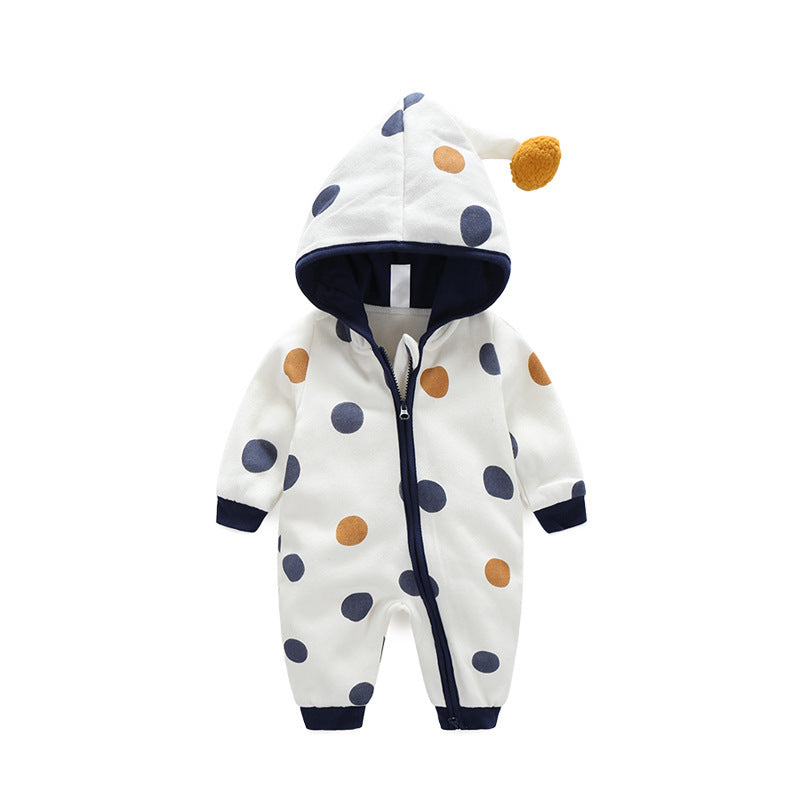 Poke-A-Dot Zip-Up Winter Onesie