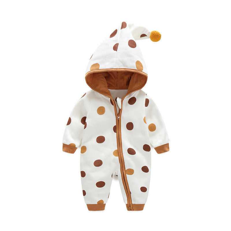 Poke-A-Dot Zip-Up Winter Onesie